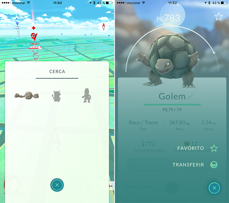El sistema de huellas ha desaparecido completamente y ahora los pokémon favoritos no pueden ser transferidos.
